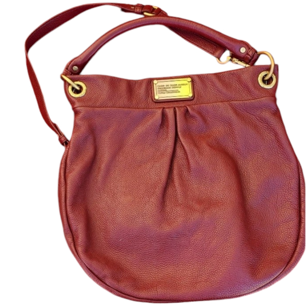 Marc by Marc Jacobs Red Leather Hillier Hobo Bag